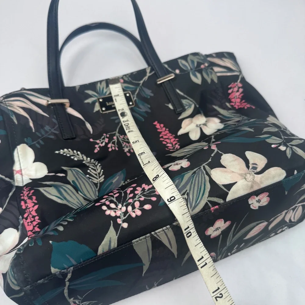 Kate Spade Alyse Wilson Road Botanical Purse & Wallet Black
